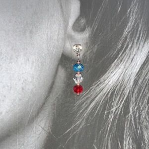 Handcrafted Earrings 🇺🇸 Red-White-Blue